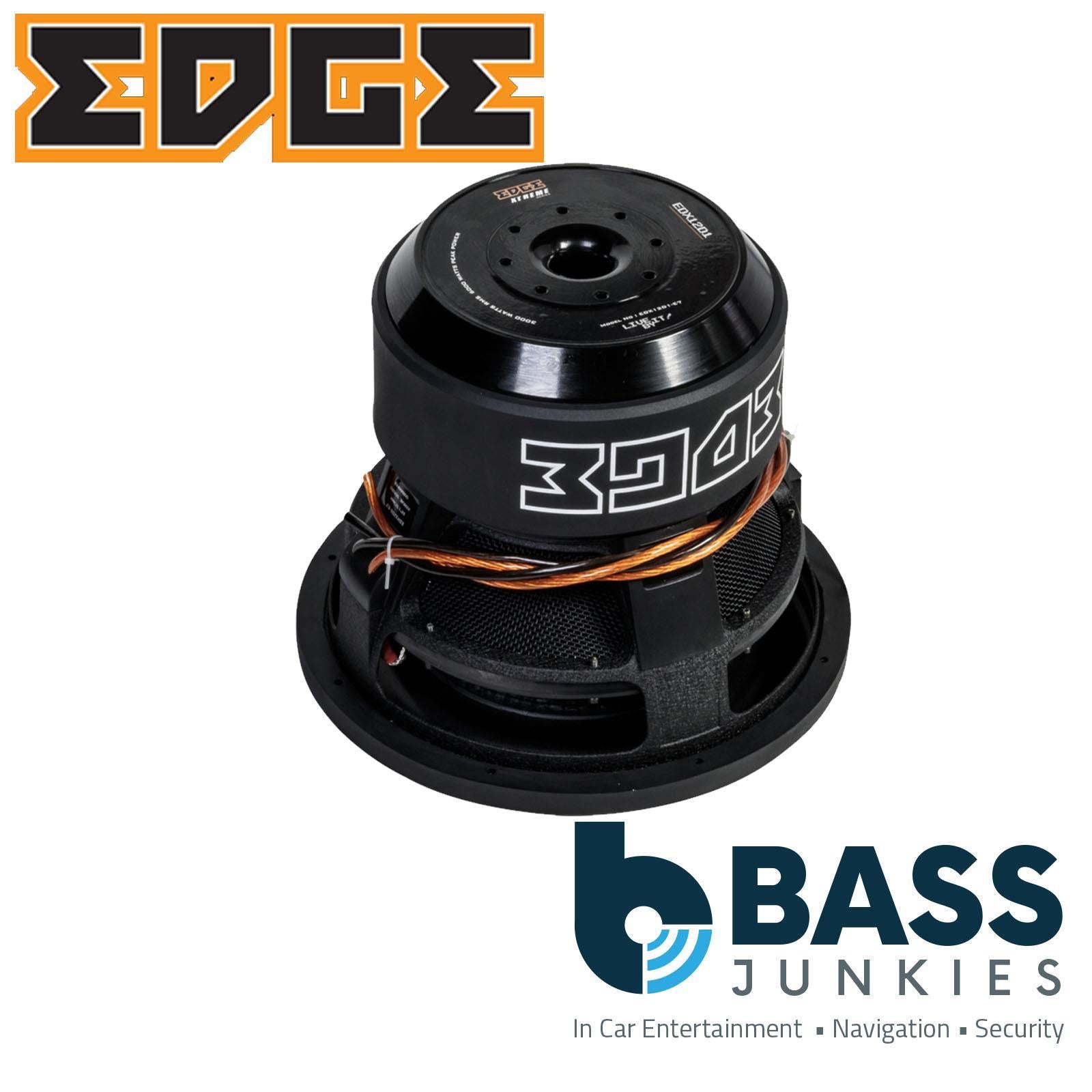 Edge EDX12D1-E7 12" (323mm) Subwoofer, RMS 3000W, Peak 9000W, Dual 1 ohm