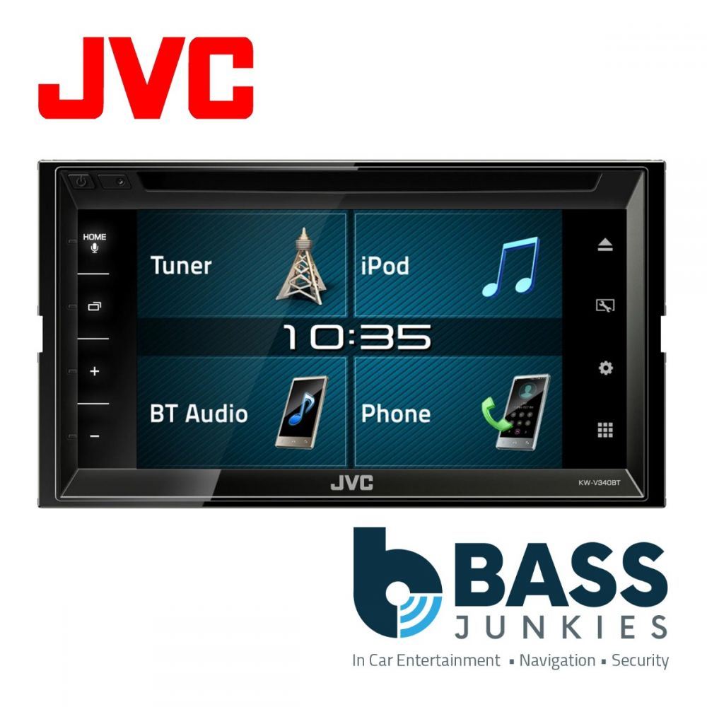 JVC KW-V340BT 6.2" Touchscreen Bluetooth CD DVD USB Android iPhone Car Stereo