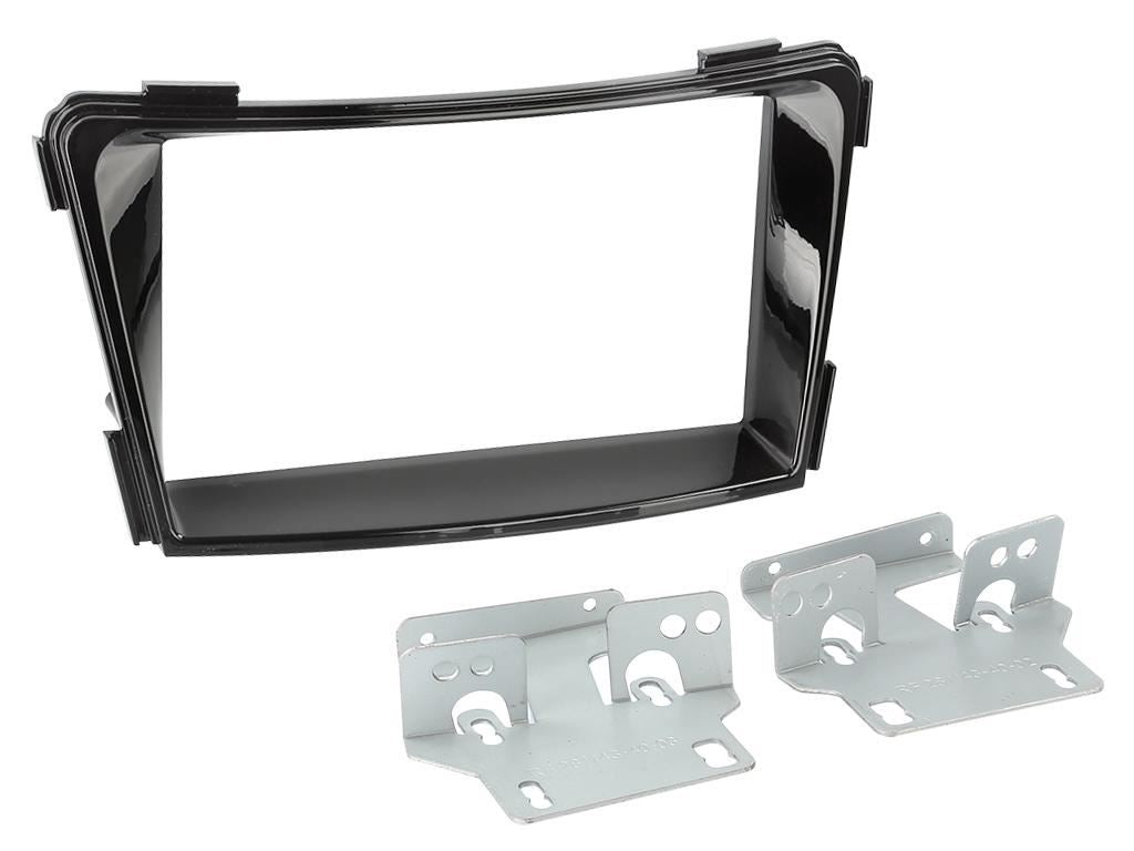 Double Din Stereo Fitting Kit + Steering Wheel Stalk Controls to fit Hyundai i40 2016-