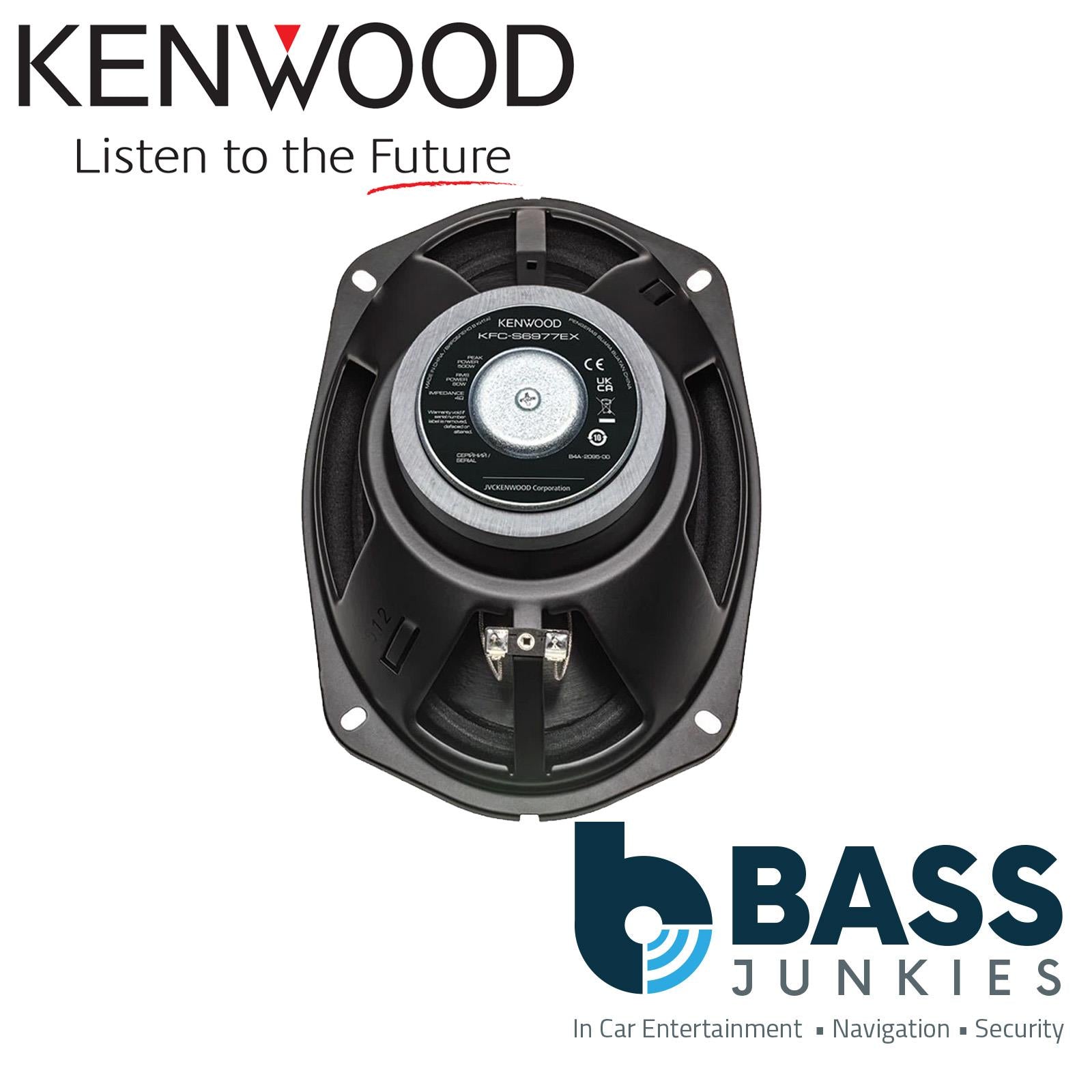 Kenwood KFC-S6977EX - 1000 Watts 3 Way 6x9" Stereo Car Van Rear Shelf Speakers