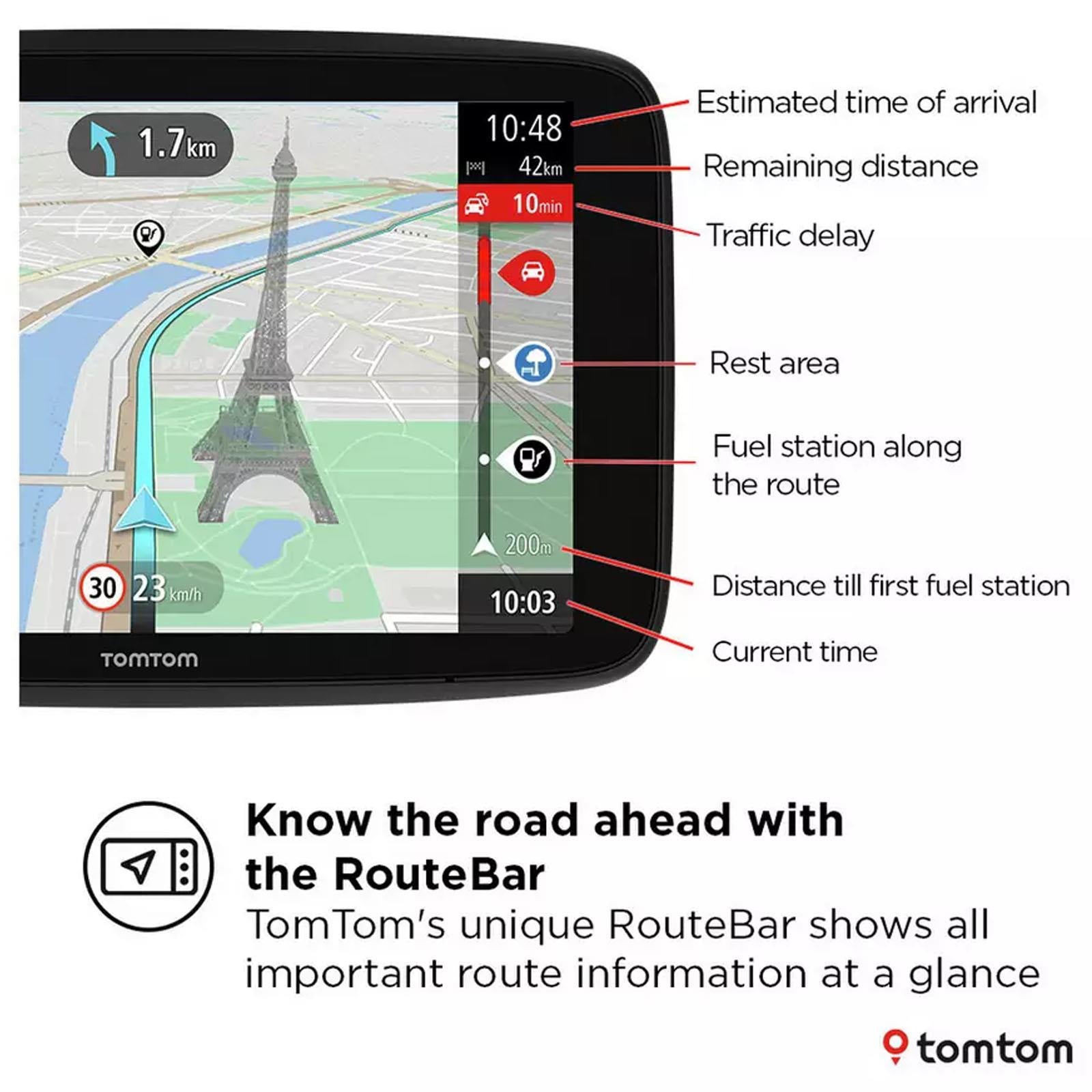 TomTom GO 6 Inch GPS Navigation Sat Nav Touchscreen Portable Car Navigator
