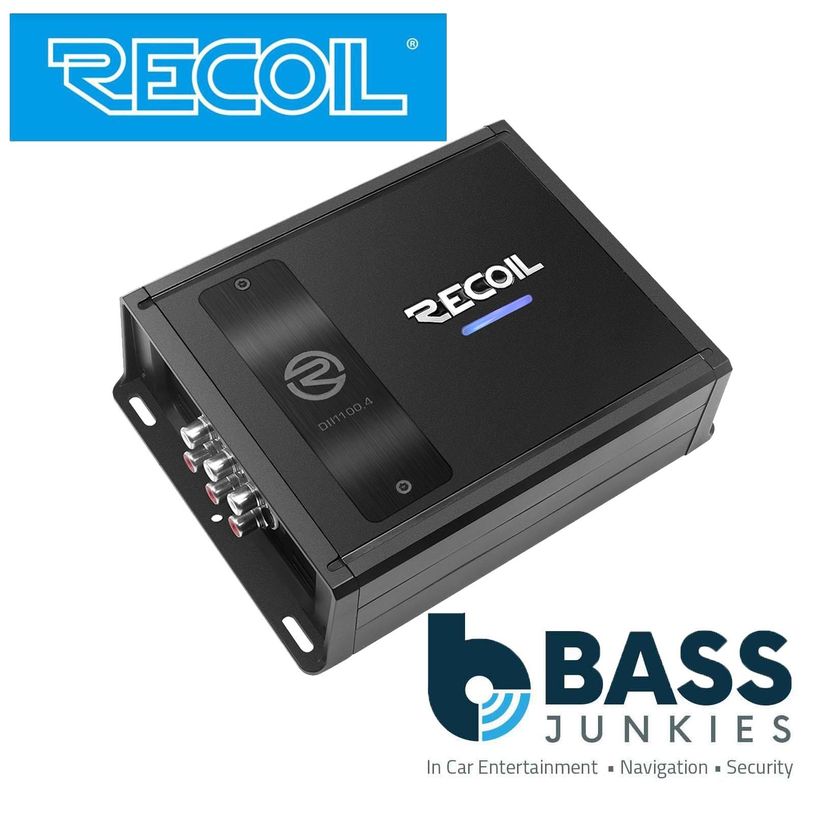 Recoil DII1100.4 - 1100 Watts 2-4 Ohm Stable Class D 4 Channel Car Amp Amplifier