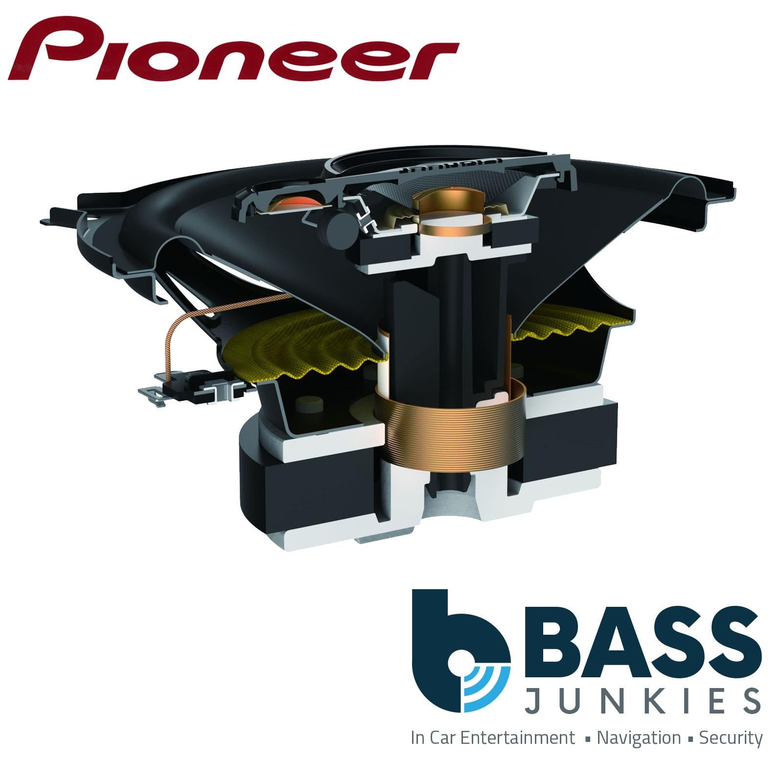 Pioneer TS-A1371F 5.25 Inch 3-Way 4Ohm 300W Max Power Car Audio Coaxial Speakers