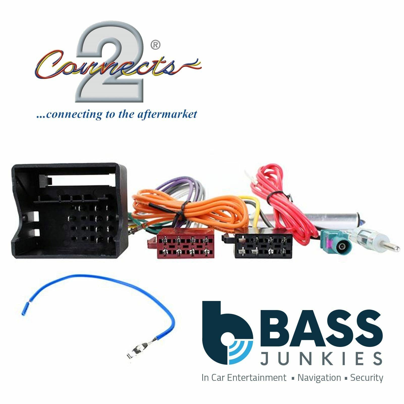 Connects2 CT20VW08 - Volkswagen Amarok Beetle Caddy and Other Models Car Stereo Radio ISO Harness Adapter Lead