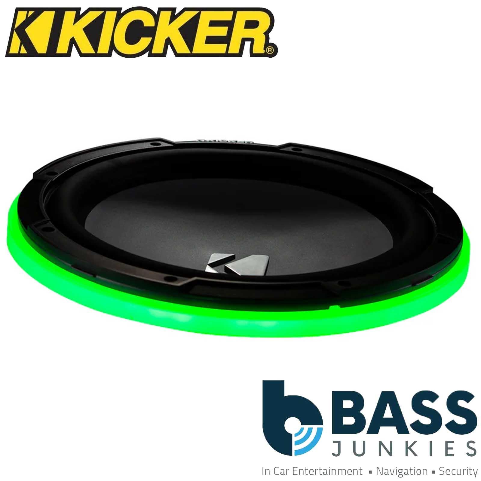 Kicker 47KLSR10 - 10" RGB LED Car Sub Subwoofer Ring Marine Boat Audio Lighting Kit