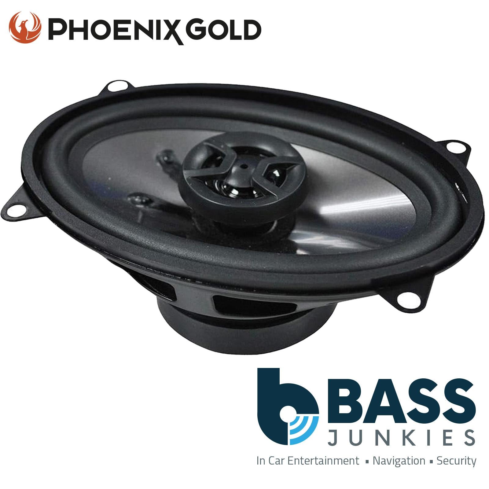Phoenix Gold Z46CX - Z Series 120 Watts 4" x 6" Inch Oval Door Shelf Coaxial Car Audio Speakers