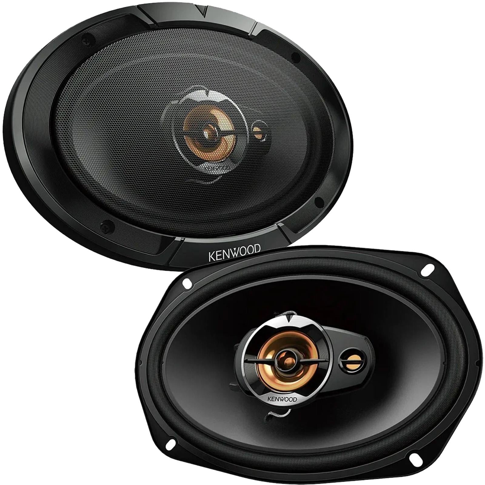 Kenwood KFC-S6977EX - 1000 Watts 3 Way 6x9" Stereo Car Van Rear Shelf Speakers