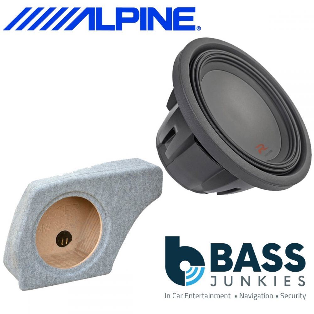 BMW 3 (E92 coupe) 2004-2013 Alpine R-W12D2 - 2250 Watts R-Series 12" Car Subwoofer Custom Bass Box Kit
