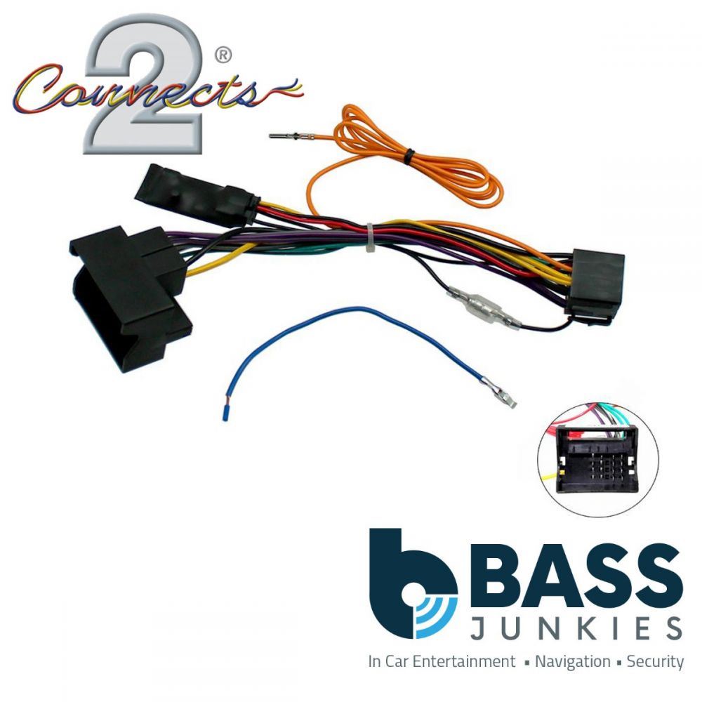 Connects2 CTHUE-AU1 Audi A2 A3 A4 A6 TT Car Stereo Wiring ISO Adaptor with Ignition Generator