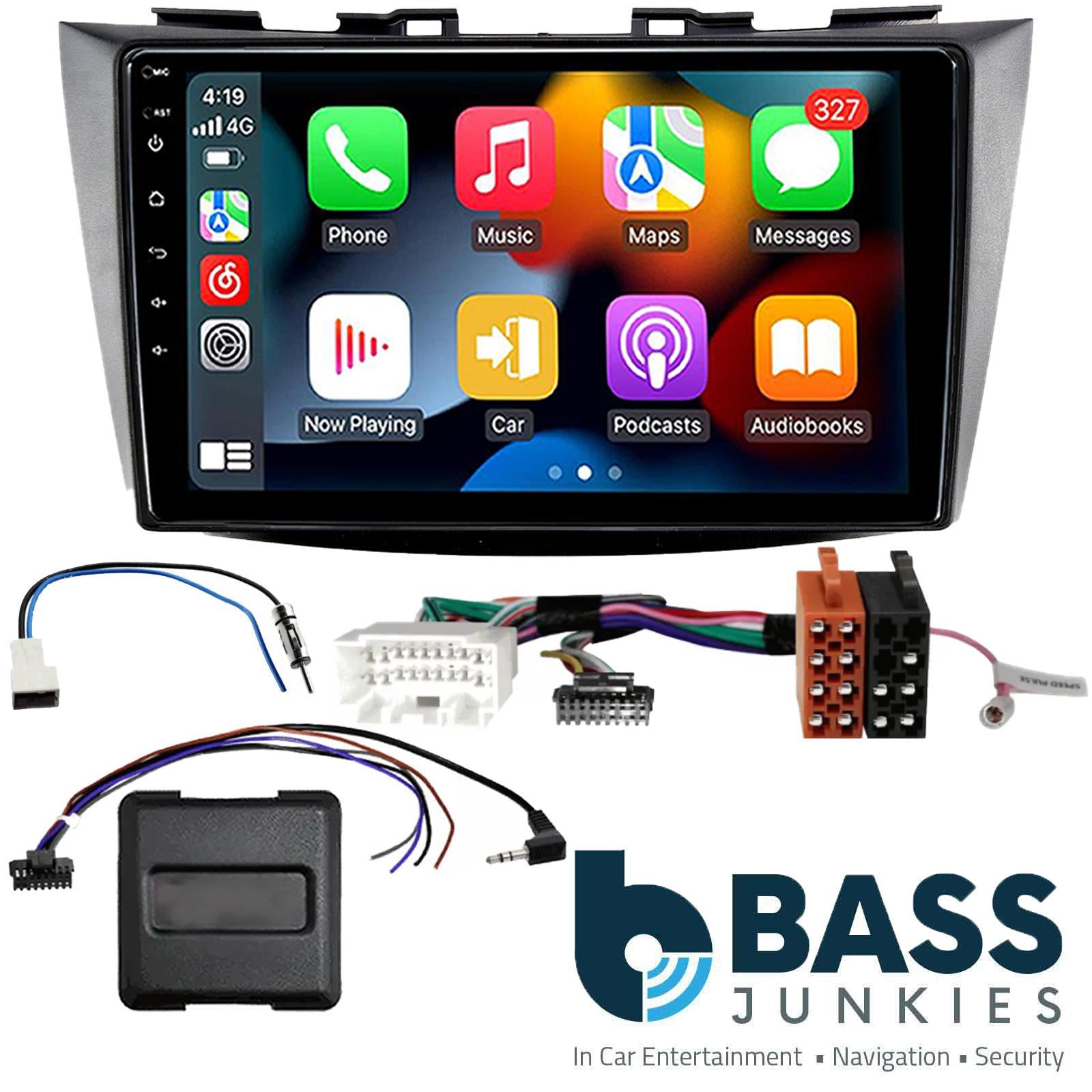 UPGRADED 9" CarPlay Android Car Stereo Fitting Kit For Suzuki Swift 2012 Onwards