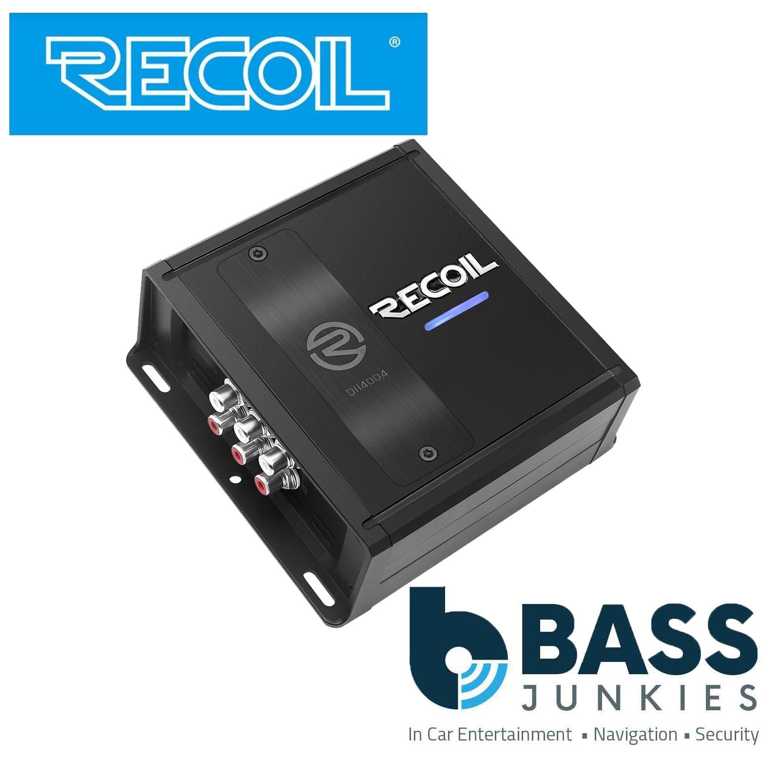 Recoil DII400.4 - 800 Watts 4-Channel 2-4 Ohm Stable Class-D Car Amp Amplifier