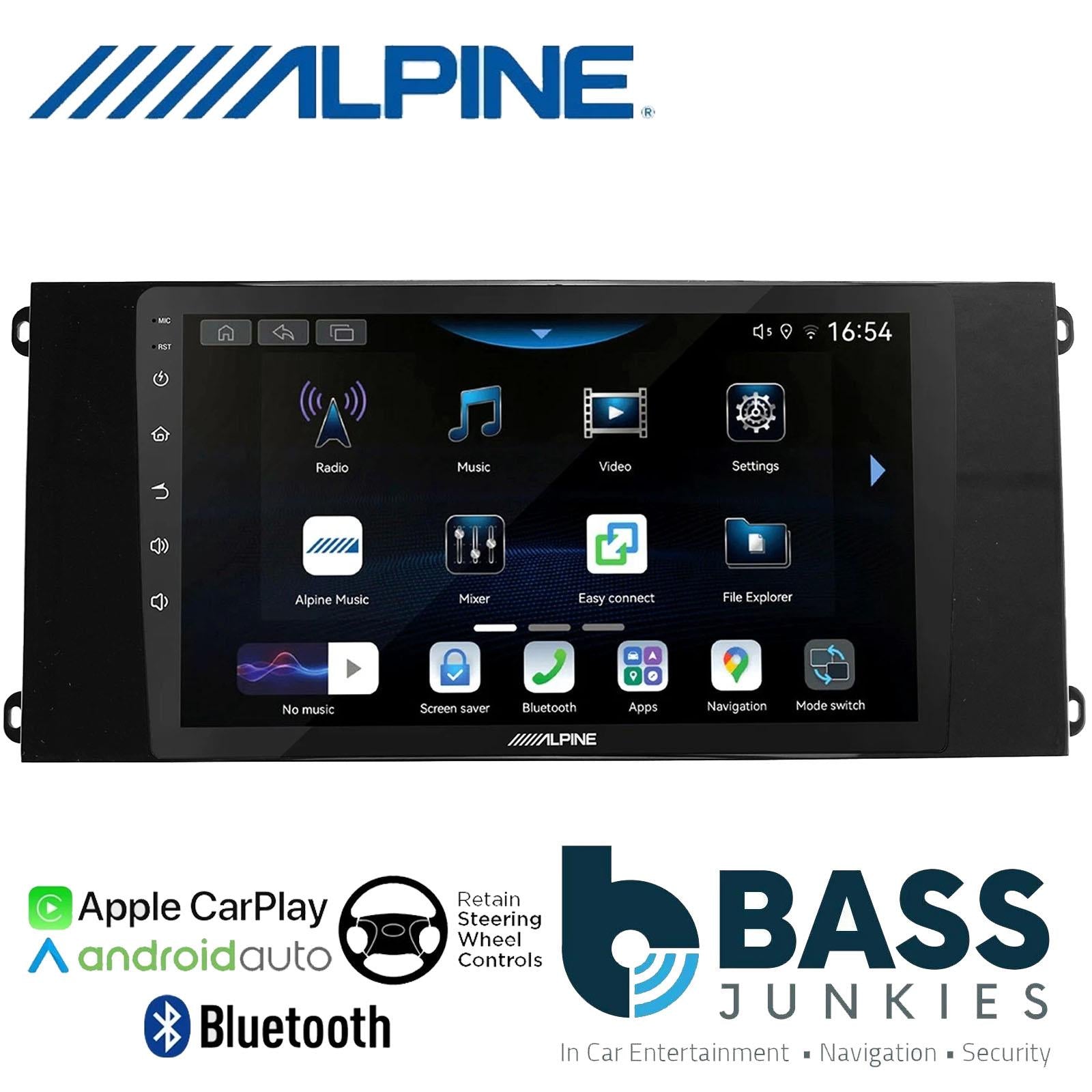 Alpine 9" CarPlay Android Car Stereo Kit For Ford Transit Piano Black 2021 On
