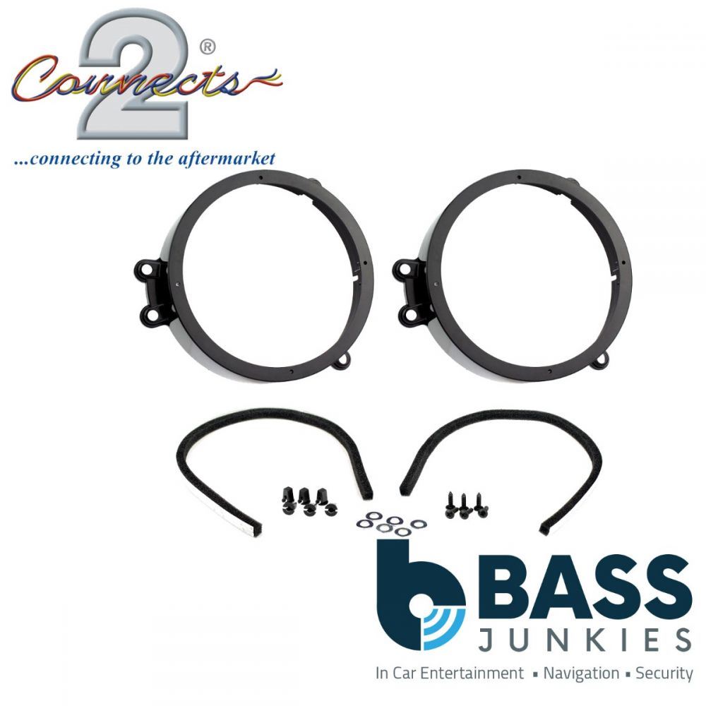 Connects2 CT25MC05 - Mercedes-Benz C-Class CLK 165mm 6.5" Car Front Door Speaker Adapter Brackets