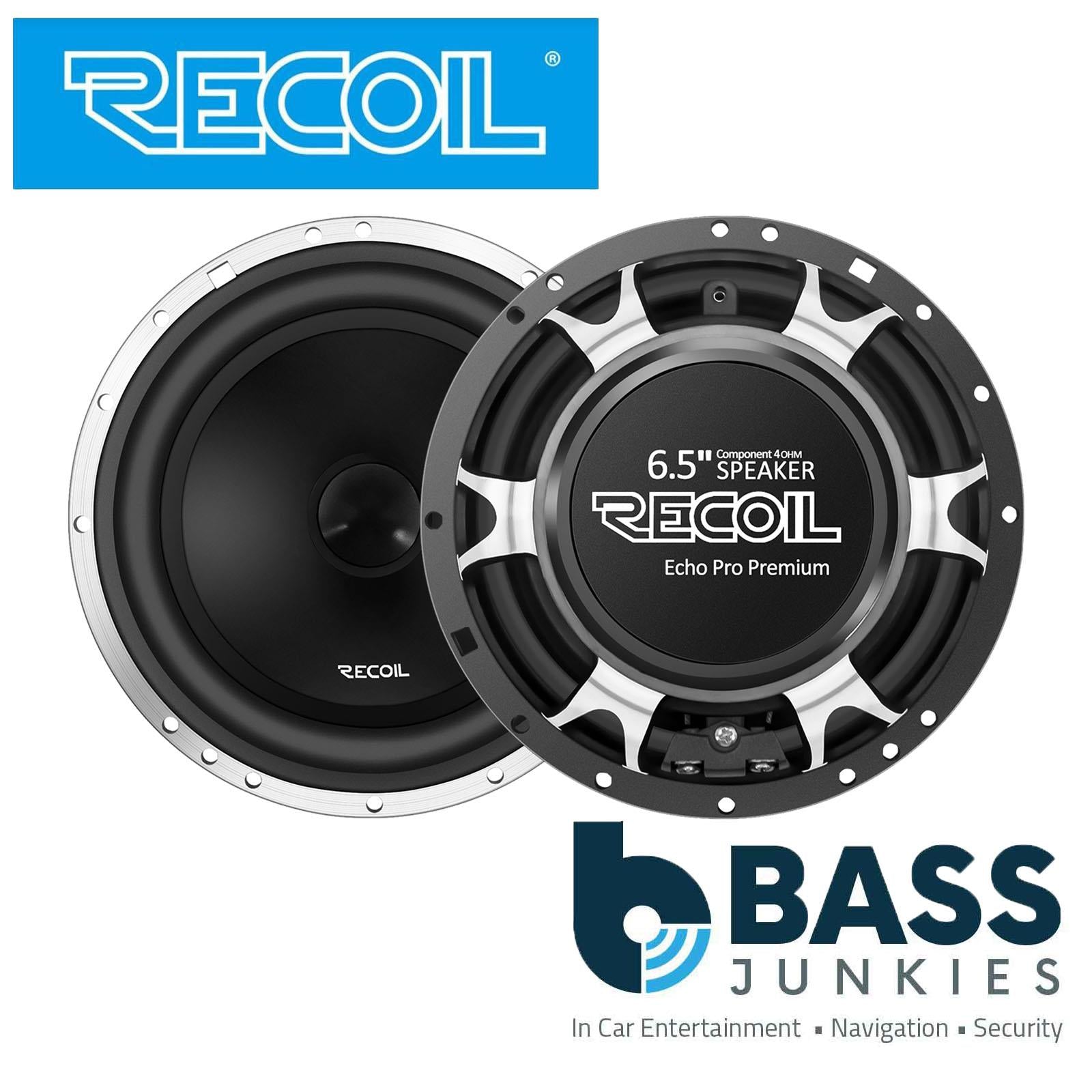Recoil RPM265 - 6.5" 2 Way 240 Watts Component Car Door Speakers & Tweeters