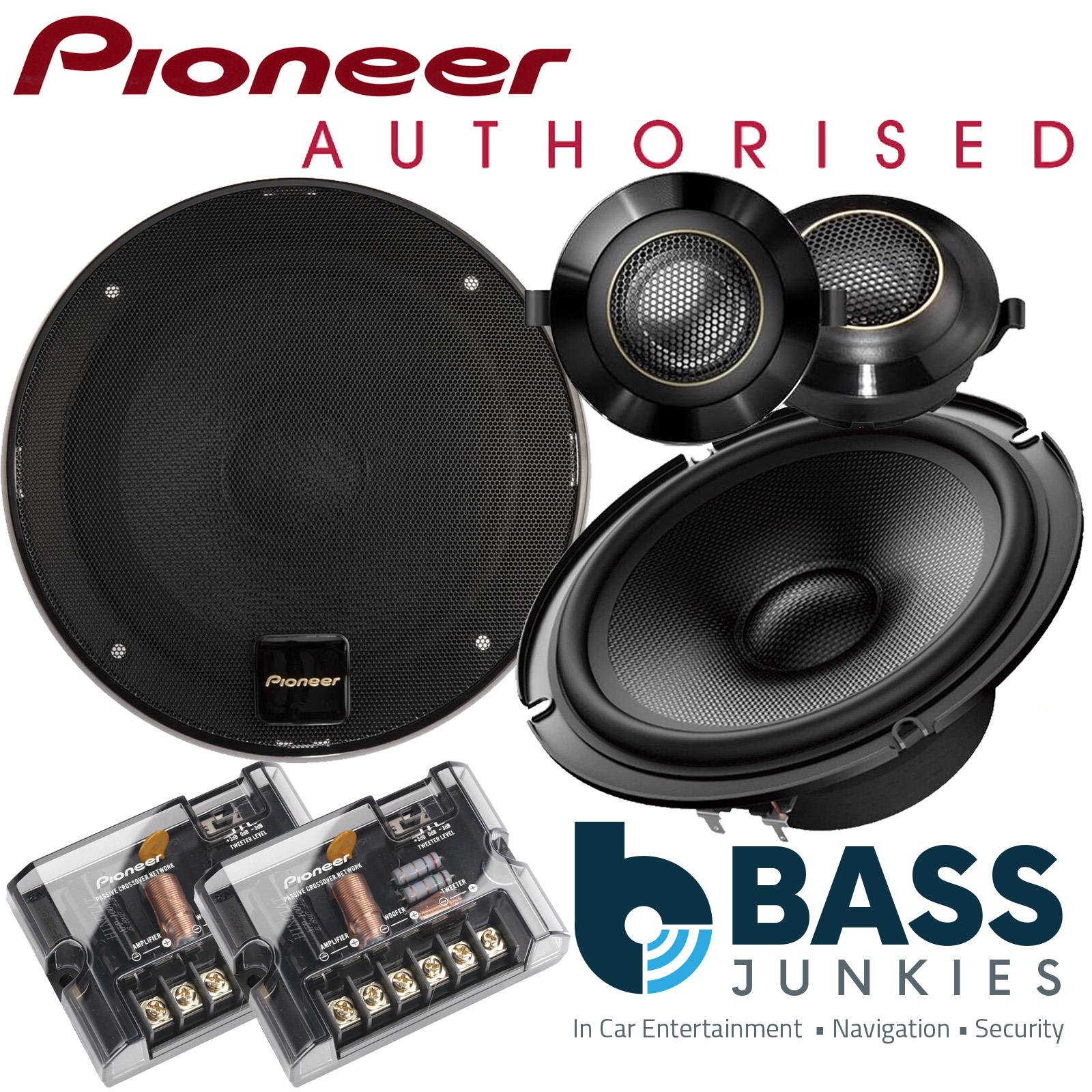 Pioneer TS-Z65CH - 660 Watts 6.5" 17cm Hi Res Audio 2 Way Component Kit Car Door Speakers