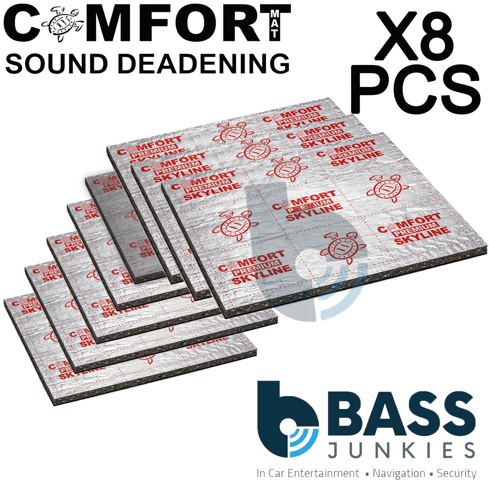 Comfort SKYLINE 7 - 8 Sheets 8mm 350x500mm Sound Isolator Mat Kit