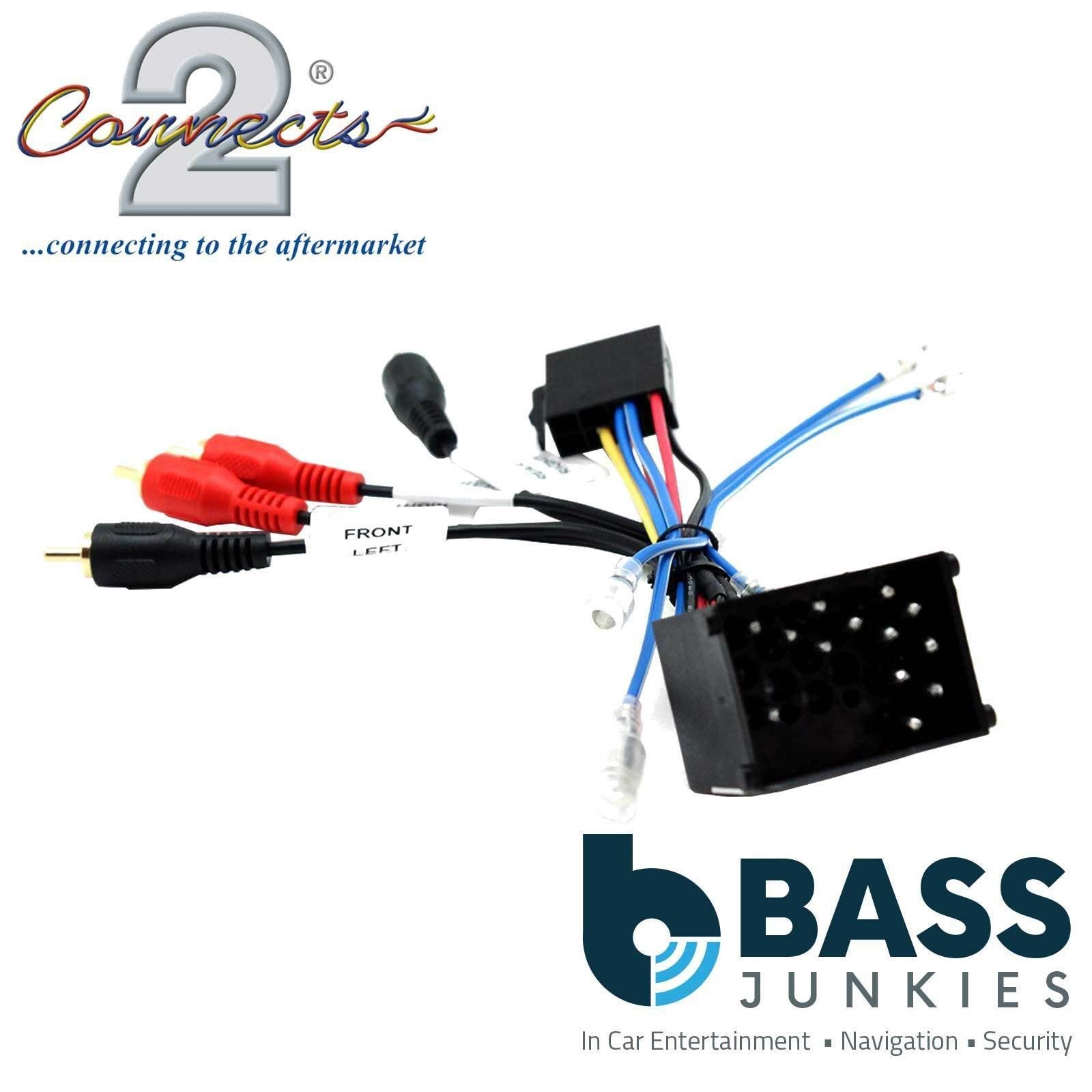 Connects2 CT20BM04 - BMW 3-Series and 5-Series Car Stereo Amplified Amp Bypass Wiring Harness