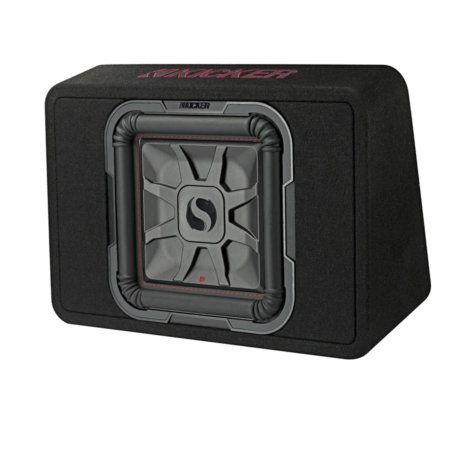 Kicker Solo-Baric L7T 12" Thin Profile Loaded Enclosure 2 Ohm Subwoofer 600 Watts RMS Power Thick MDF Construction