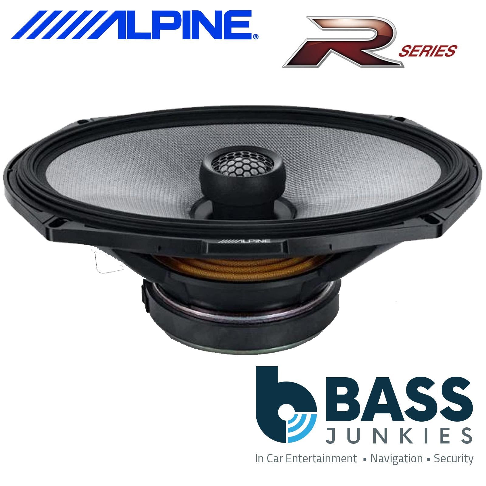Alpine R2-S69 - 6"x9" 2-Way 600 Watts Car Van Door Shelf Speakers & Grilles Pair