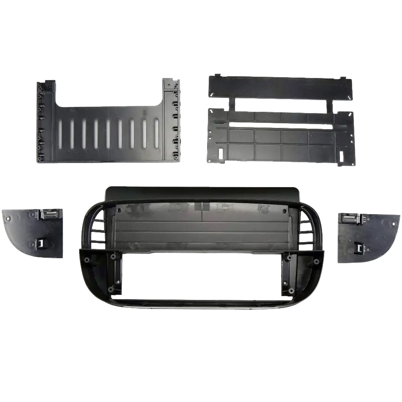For Fiat 500 2007 - 2015 Black Fascia Panel Interface for 9" Android Car Radios