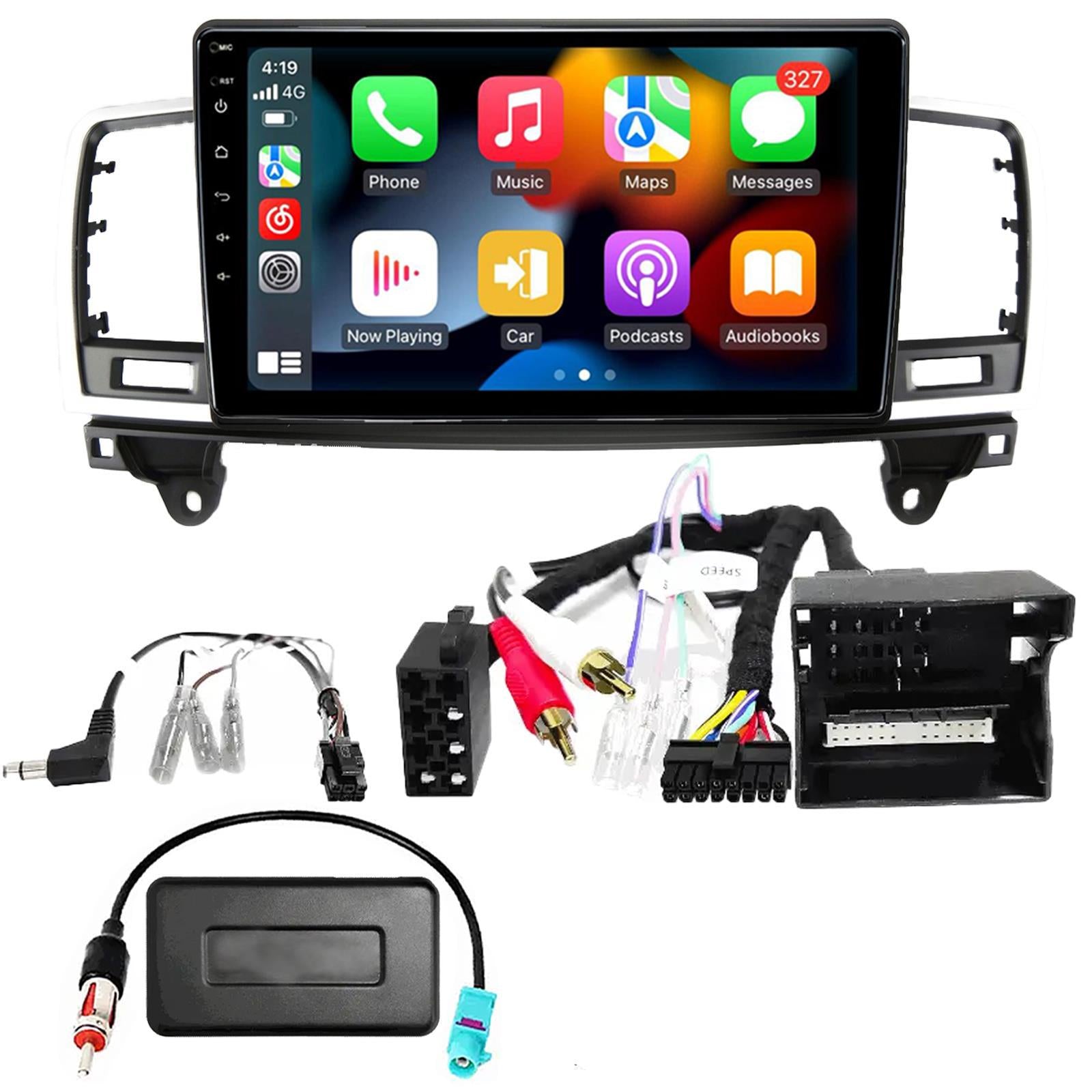 UPGRADED 9" CarPlay Android Car Stereo Kit  Mercedes ML GL NON Amplified 2012-2015