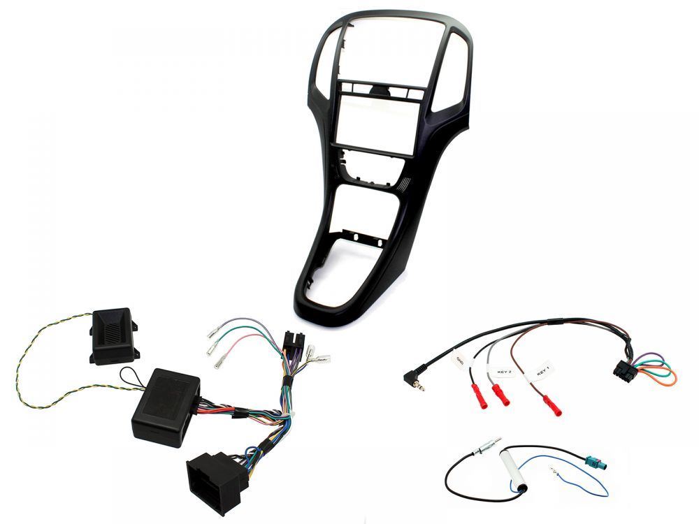 Connects2 CTKVX04 - Vauxhall Astra 2010 - 2015 Double Din Fascia & Steering Wheel Interface Installation Kit