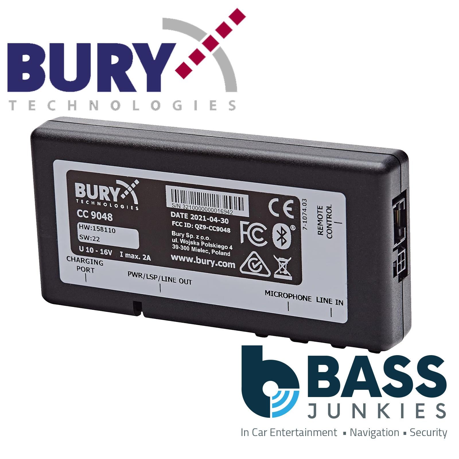 Bury CC9048 - Bluetooth Hands Free Car Kit With A2DP Audio Music Streaming