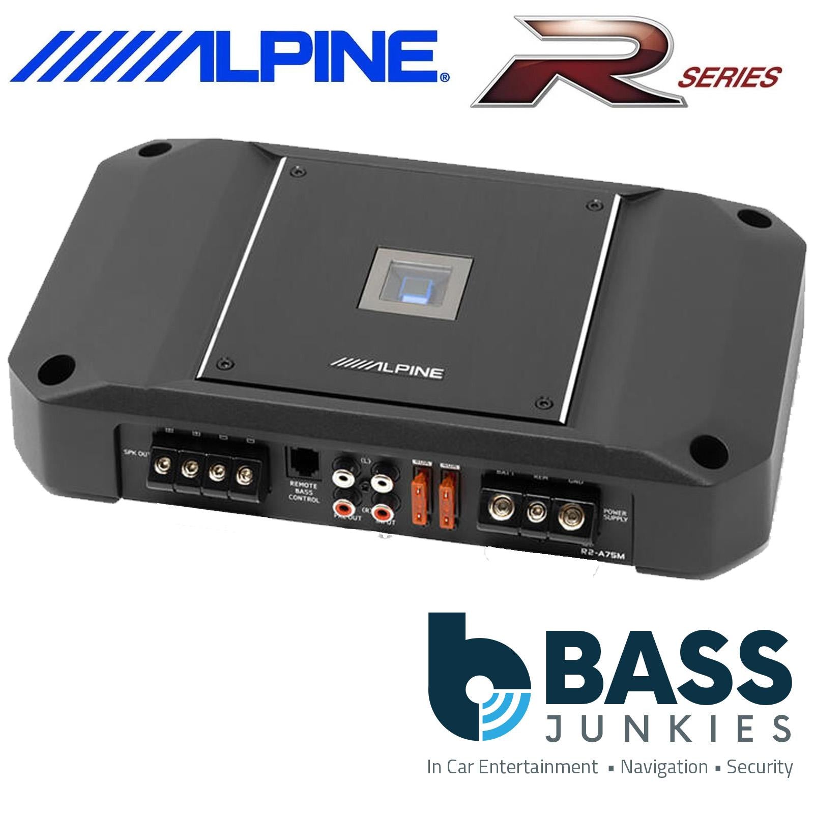 Alpine R2-A75M - R-Series 750 Watts Hi-Res Mono Car Subwoofer Amp Amplifier