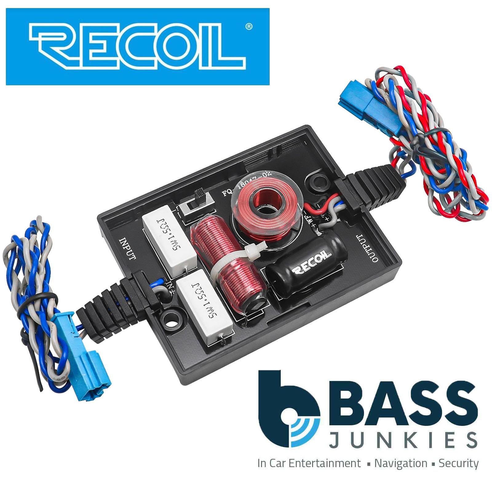 Recoil RBMW-T4M - BMW 1, 3, 5 Series & X1 Front Door Component Speaker Kit