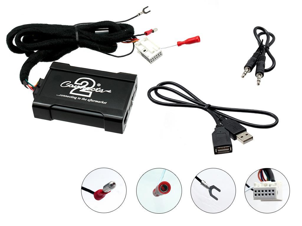 Connects2 CTAVGUSB009 Volkswagen EOS Golf Passat Touran Car USB SD AUX Interface Adapter