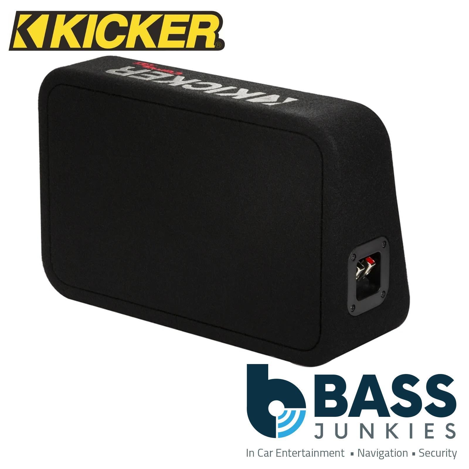 Kicker 48TCWRT82 - 600 Watts CompRT 8" Thin Slim Loaded Car Bass Box Enclosure
