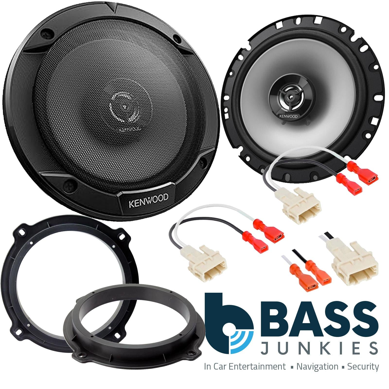 Hyundai Tucson 2015 - 2021 Kenwood 600 Watts 2 Way Rear Door Car Speaker Kit