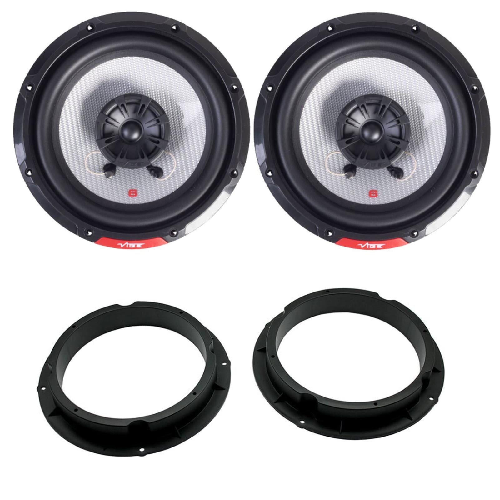 Vibe PULSE6-V3 360W Coaxial Speakers Supplied with Brackets to fit 6.5" Speakers to Kia Sportage (165mm Front Door) [2010-2015]