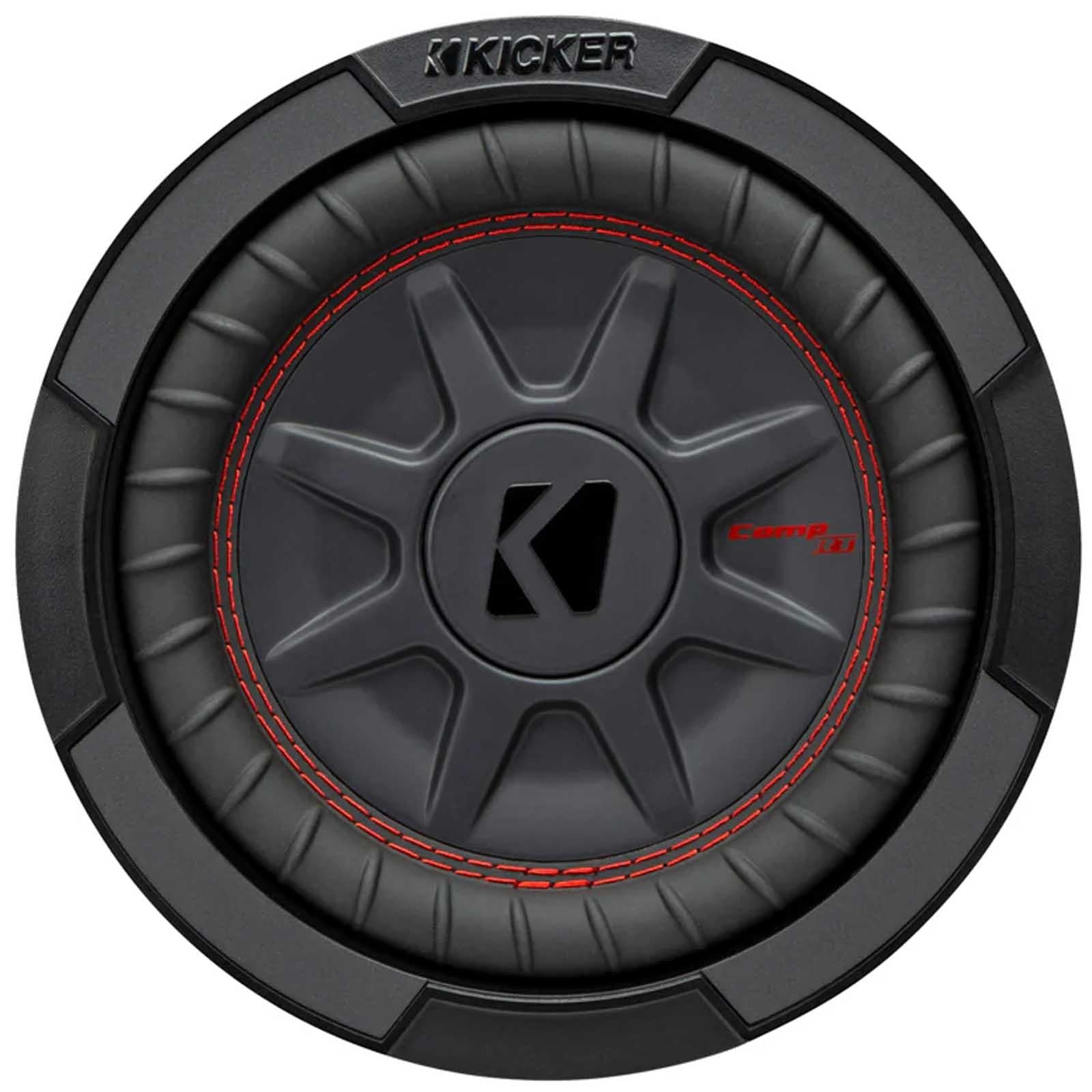 Kicker 48CWRT84 - CompRT 8" Slim Shallow Mount Subwoofer DVC 4 Ohm