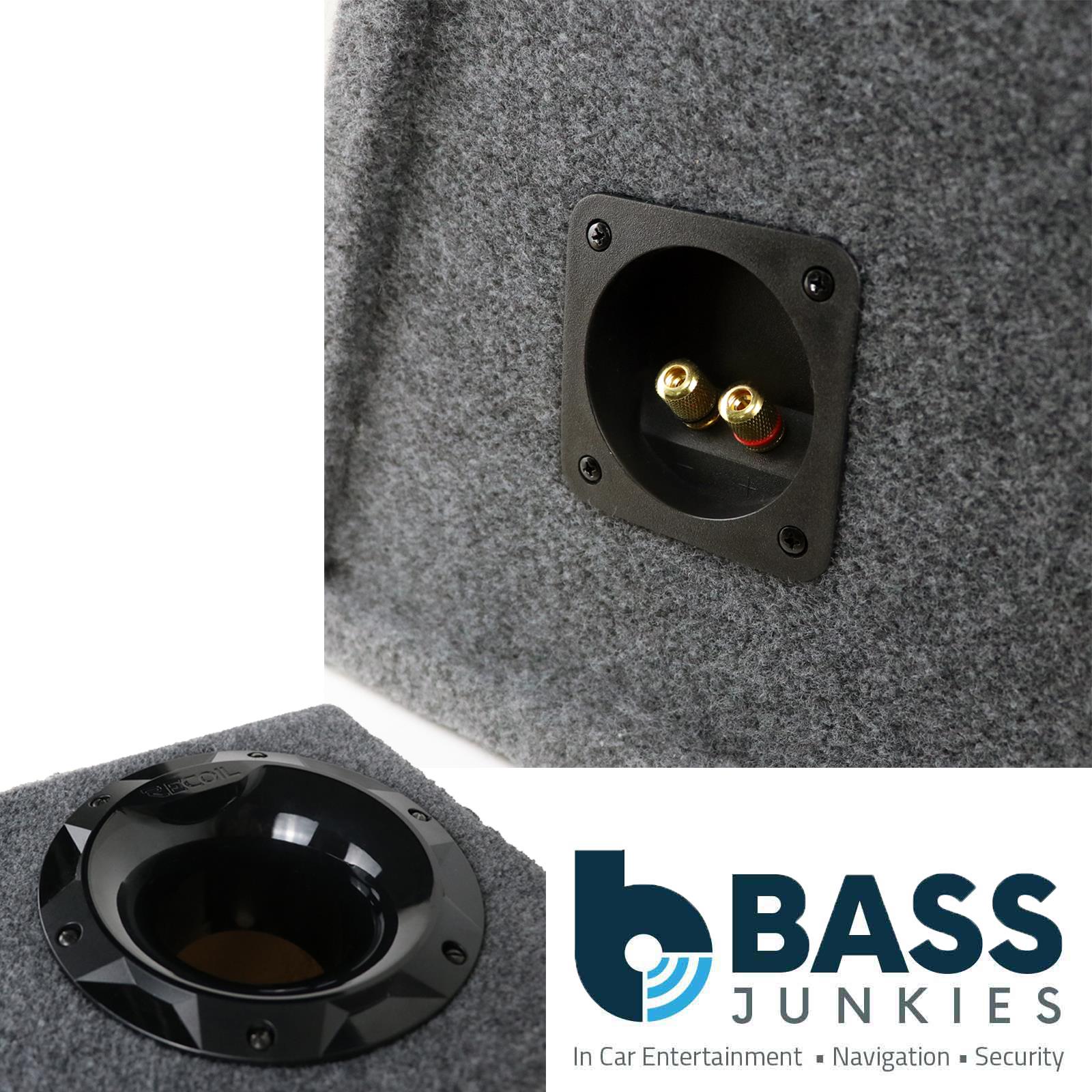 Recoil SUB10PG - Single 25cm 10" Inch Ported Grey Carpet Car Subwoofer Bass Box