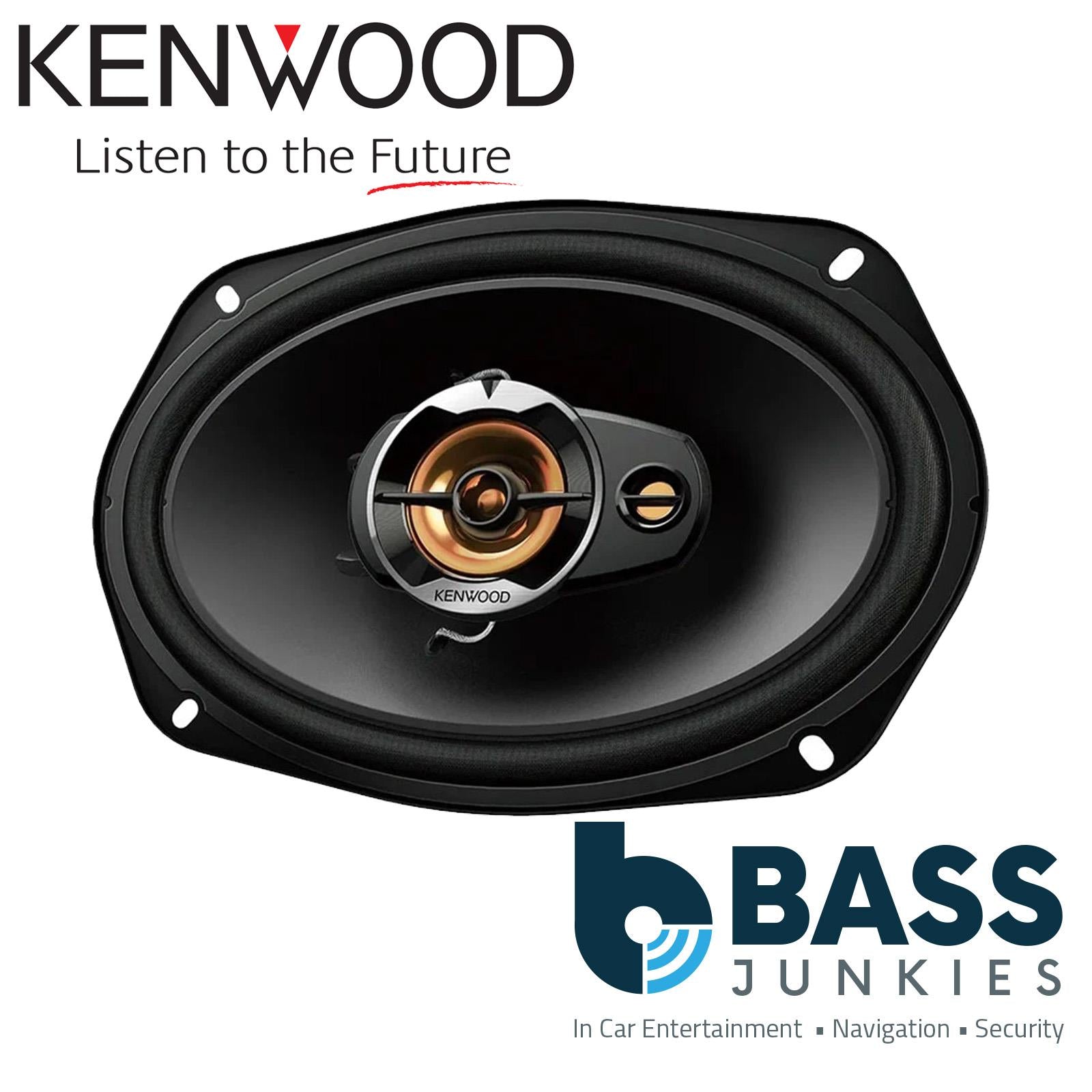 Kenwood KFC-S6977EX - 1000 Watts 3 Way 6x9" Stereo Car Van Rear Shelf Speakers