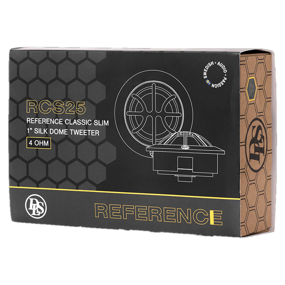 DLS Reference RCS25 1" 160 Watts Silk Dome Car Audio Tweeter Upgrade Kit