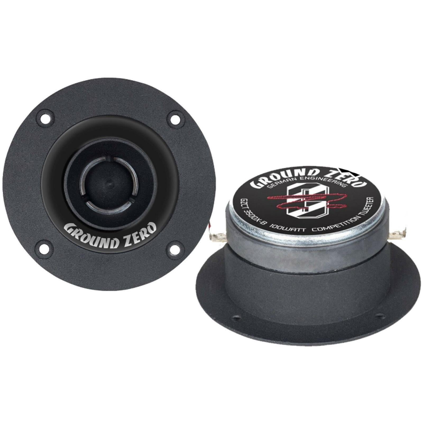 Ground Zero GZCTX3500X-B 4 Inch Single Aluminium Bullet Car Speaker Horn Tweeter