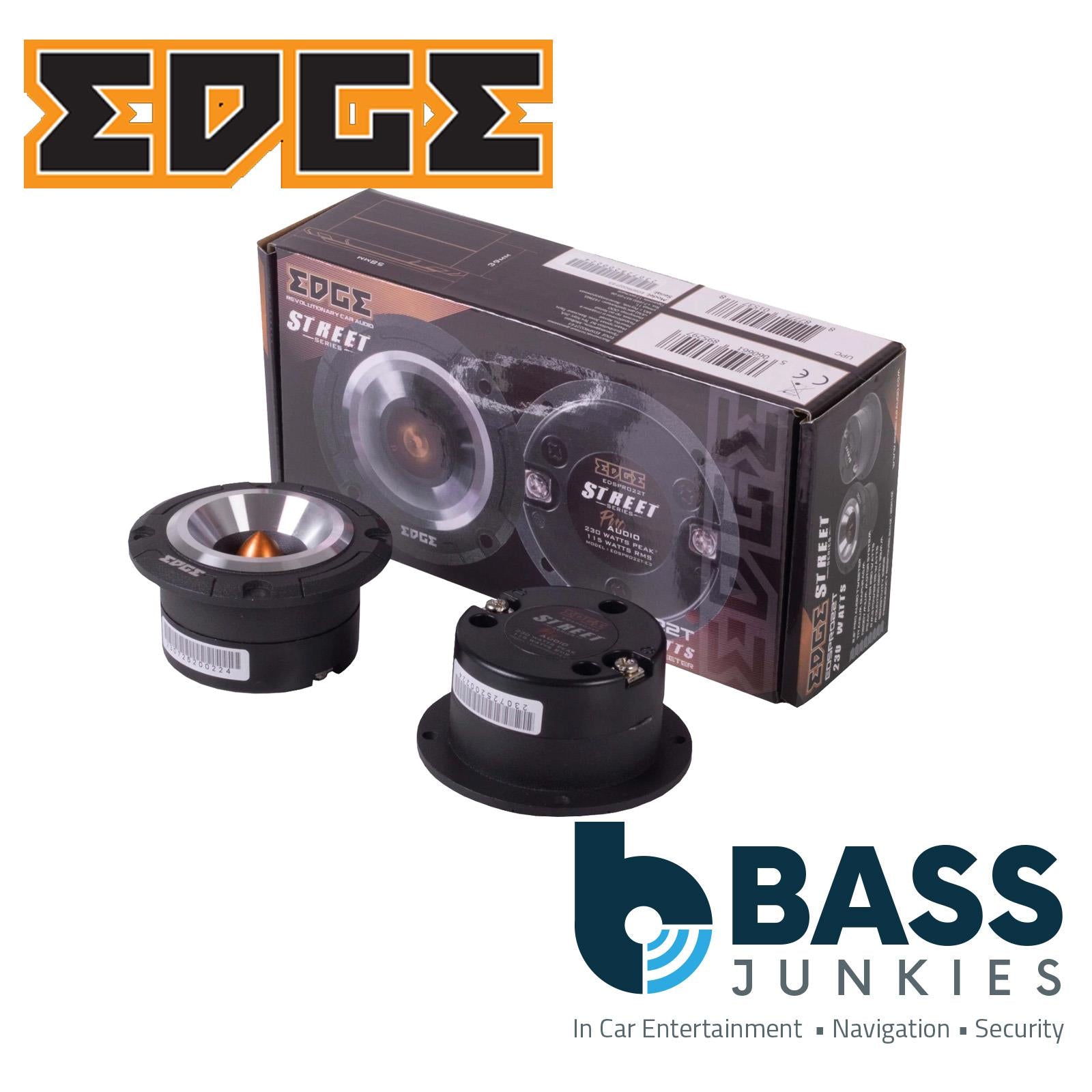 EDGE EDSPRO22T-E3 - EDGE Street 2.2" inch 230 Catts Pro Audio Car Tweeters Pair