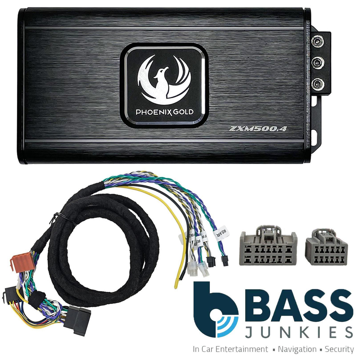 Phoenix Gold ZXMPV3 500 Watts 4-Channel Plug & Play Car Amplifier Kit to Fit Volvo XC90 I Facelift 2007-2014
