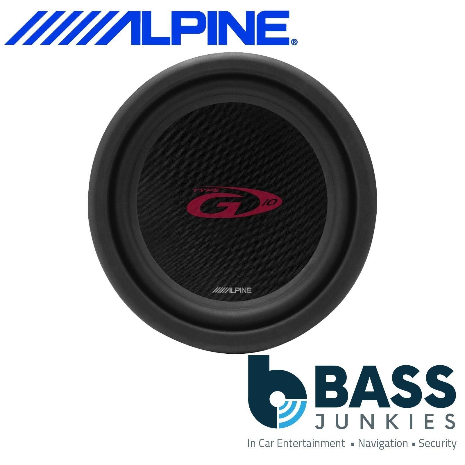 Alpine SWG-1044 10" 25cm 500 Watts Single 4 Ohm Voice Coil Car Sub Subwoofer