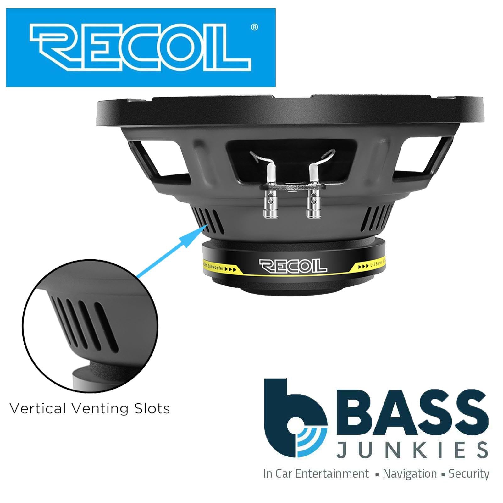 Recoil LW8S4 - 160 Watts 8" Inch 20cm Single Voice Coil 4-Ohm Car Sub Subwoofer