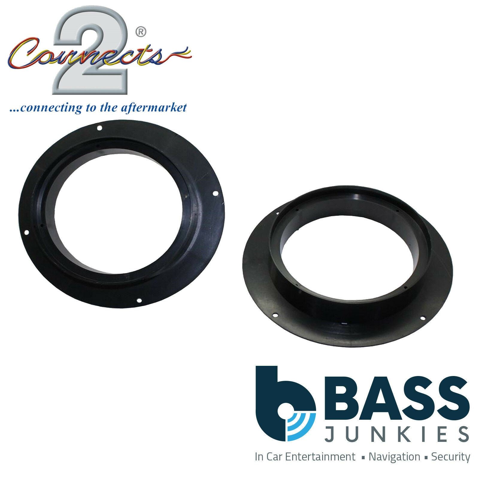 Connects2 CT25AU14 - Audi A3 Q5 165mm 16.5cm 6.5" Front Door Car Speaker Adapter Brackets