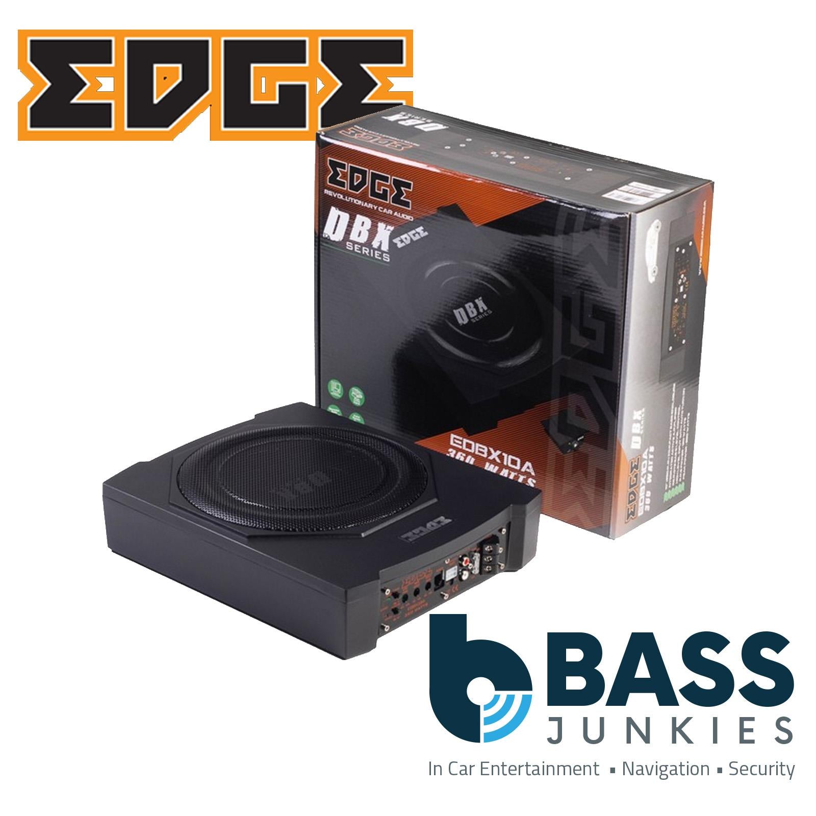 Edge EDBX10A-E0 - 360 Watts 10" Slim Underseat Active Subwoofer Car Bass Box