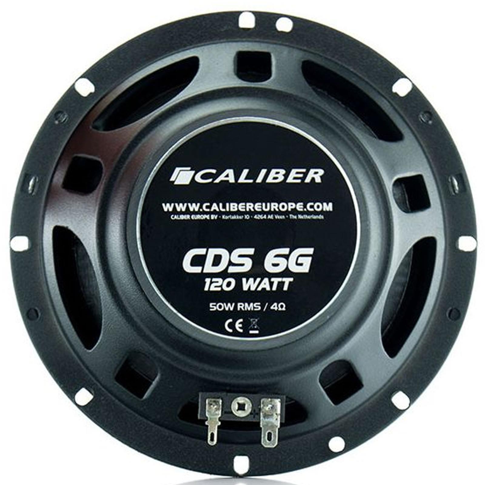 Caliber CDS6G - 6.5" 240 Watts 3-Way Coaxial Car Speakers with Grilles