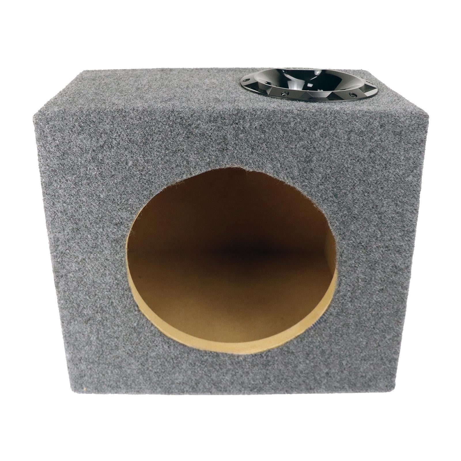 Recoil SUB10PG - Single 25cm 10" Inch Ported Grey Carpet Car Subwoofer Bass Box