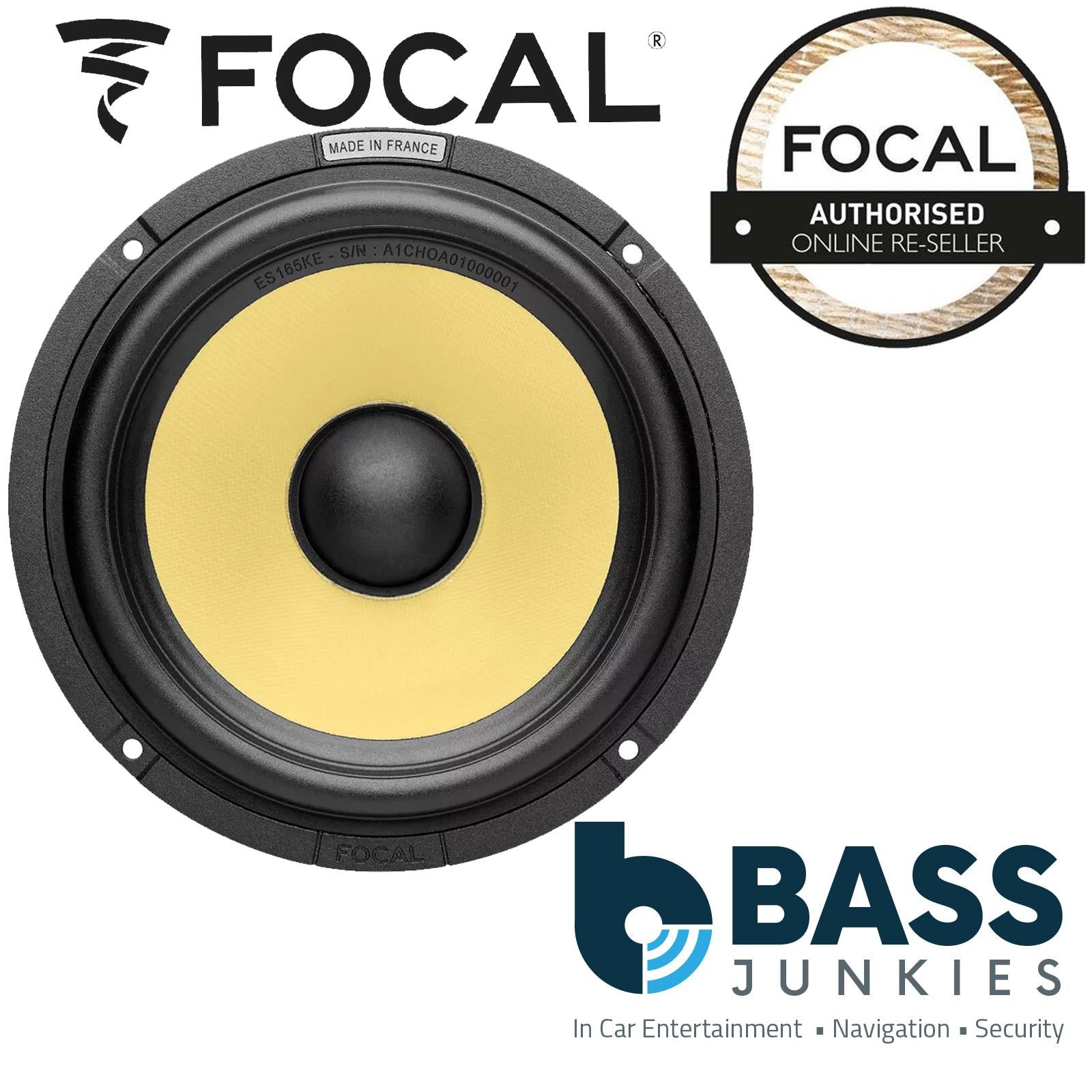 Focal ES165KE ELITE K2 6.5" 17cm 200 Watts Component Car Stereo Door Speakers