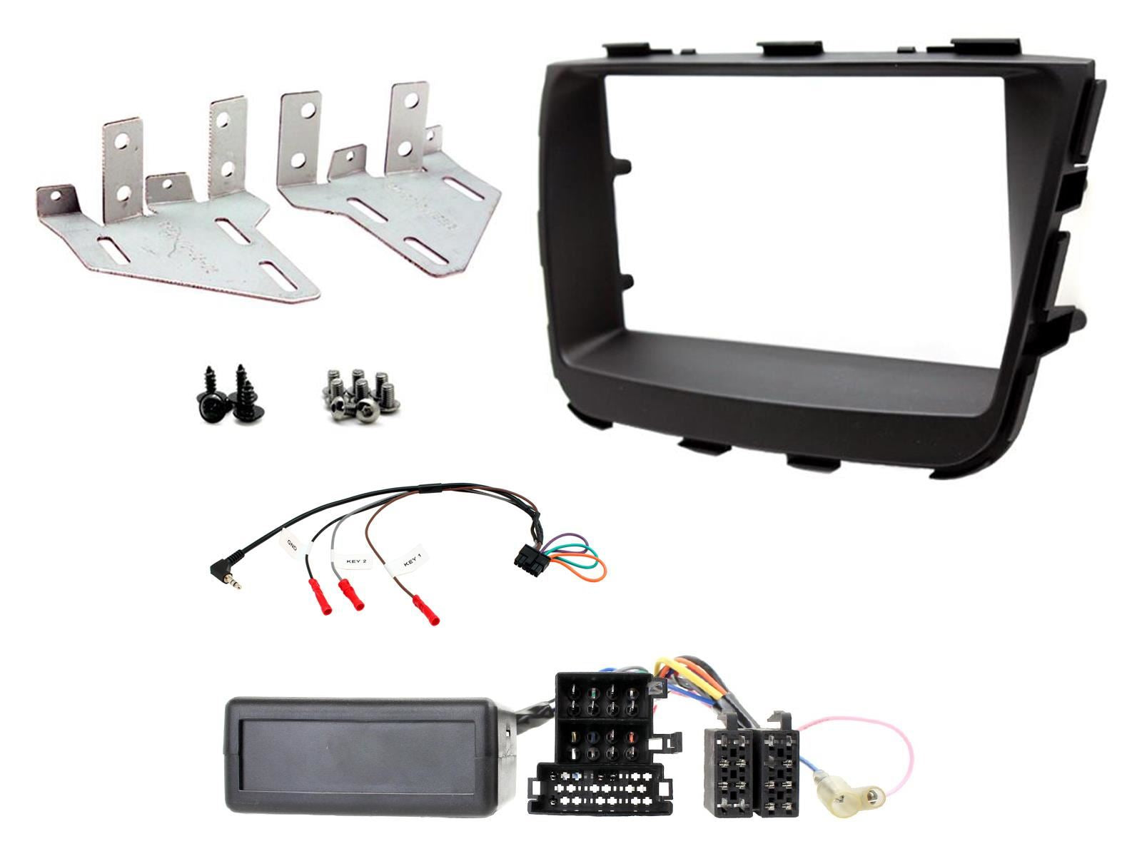 Connects2 CTKKI21 Kia Sorento 2013 Onwards Double Din Car Fascia Steering Wheel Interface Fitting Kit