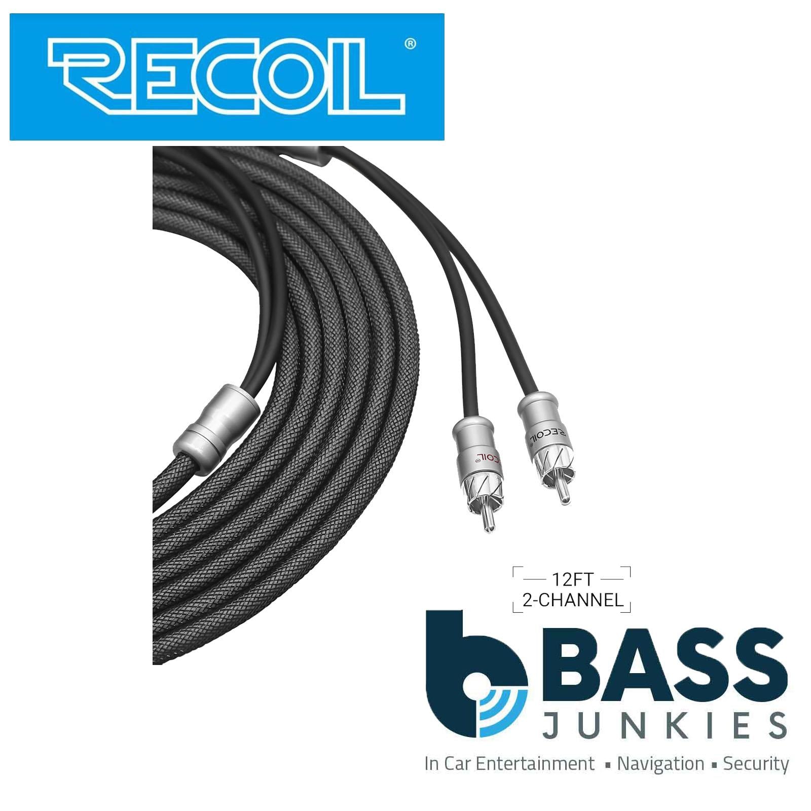 Recoil XI212 - 3 Metre Oxygen Free Copper 2-Channel Car Stereo RCA Phono Cable