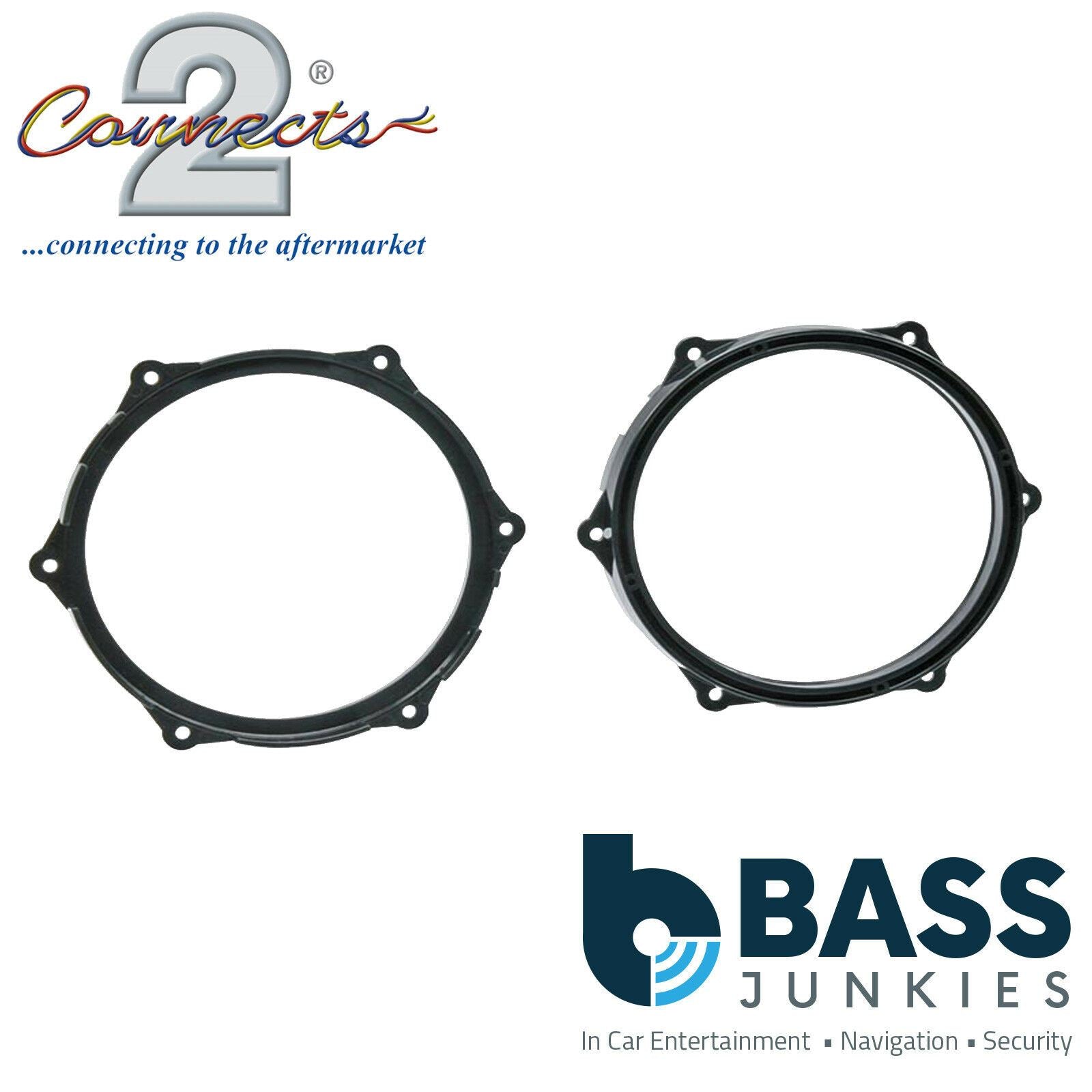 Connects2 CT25ST05 - Seat Ibiza 2008 Onwards 165mm 6.5" Front Door Speaker Adapter Brackets
